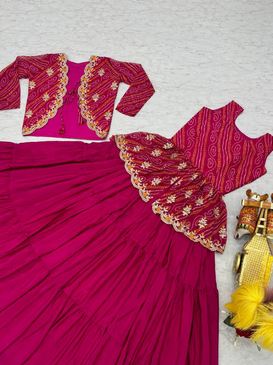 Heavy Embroidery Thared Work frowk