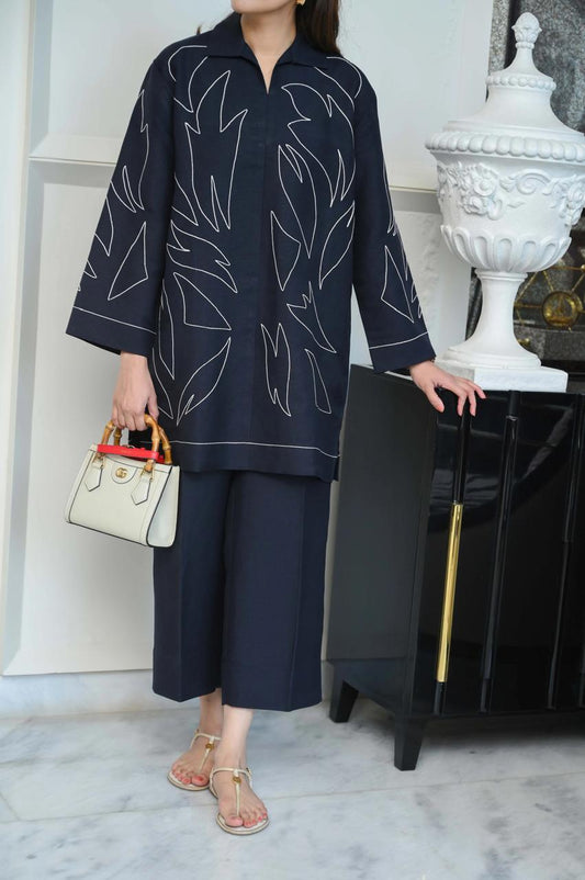 Premium Cotton Fabric Top with Beautiful Embroidery Work