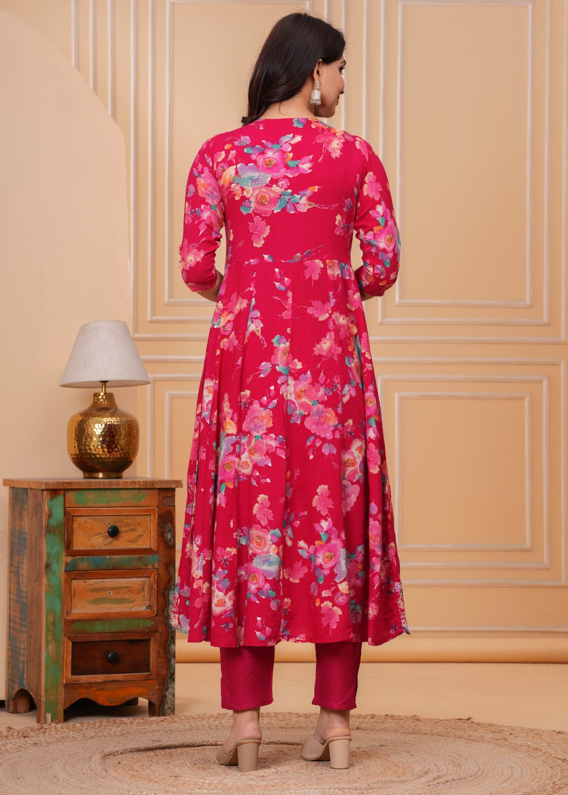 Heavy Embroidery Anarkali Set