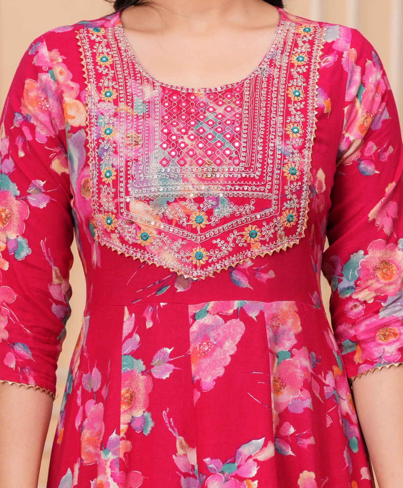 Heavy Embroidery Anarkali Set