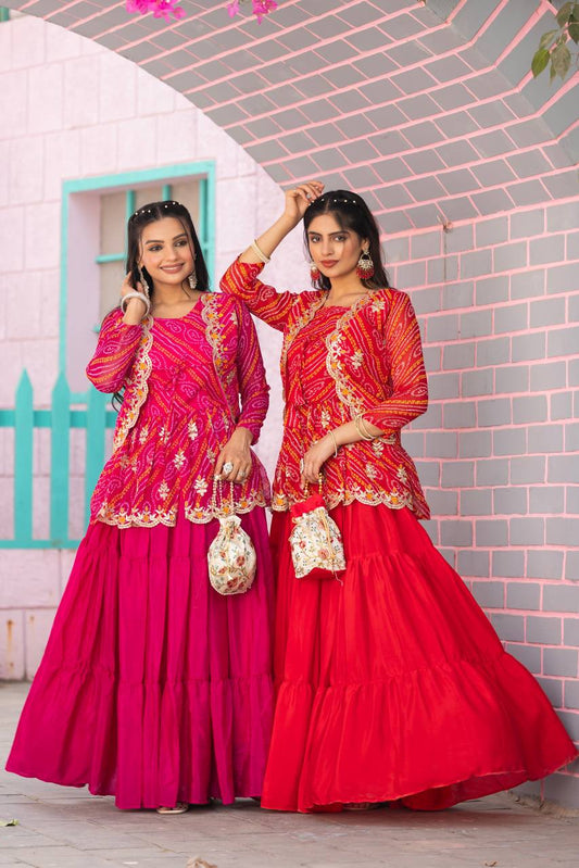 Heavy Embroidery Thared Work frowk