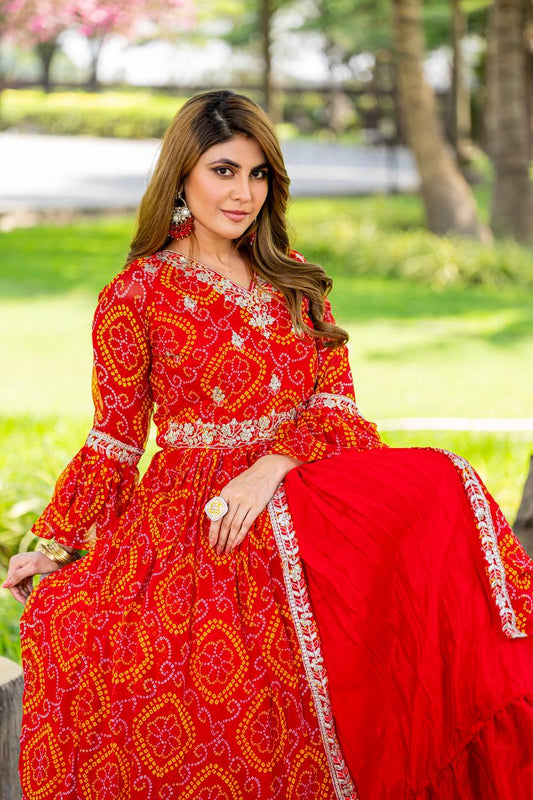 Choli With Attached Shrug & Lehenga