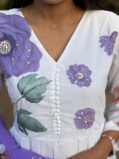 Trandy Beautiful Anarkali 3 Piece Set