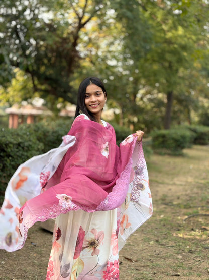 Trandy Beautiful Anarkali 3 Piece Set